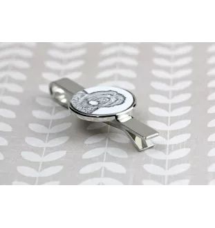 Black Russian Terrier, Chornyi Terrier - tie clip with a dog, personalized tie clip, a unique gift for a man from the Art-Dog brand