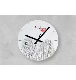 Russischer Schwarzer Terrier, Russkiy Tchiorny Terrier - Wanduhr mit Hund, Regal Uhr mit Druck, personalisierte Hausdekoration von Art-Dog.