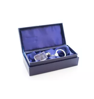 Black Russian Terrier, Chornyi Terrier - Crystal key ring with dog photo, illuminated key ring, unique gift by Art-Dog brand