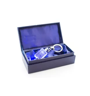 Russischer Schwarzer Terrier, Russkiy Tchiorny Terrier - Schlüsselanhänger aus Kristall mit Hundefoto, beleuchteter Schlüsselanhänger, einzigartiges Geschenk der Marke Art-Dog