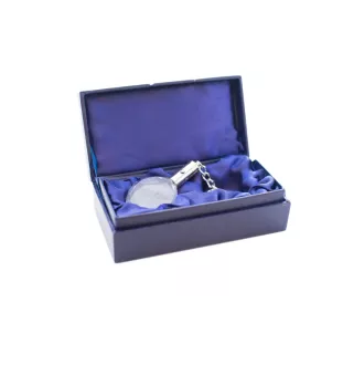 Terrier noir russe - pendentif avec une photo de chien, porte-clés en cristal dans une boîte cadeau, un cadeau unique par Art-Dog