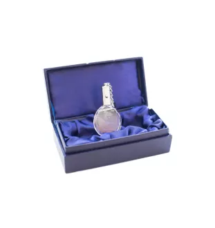 Terrier noir russe - pendentif avec une photo de chien, porte-clés en cristal dans une boîte cadeau, un cadeau unique par Art-Dog