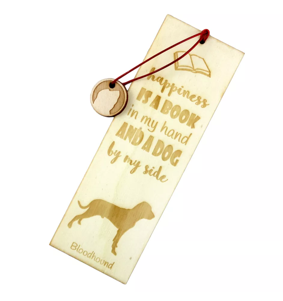 Bloodhound, St. Hubert Hound, Sleuth-hound - dog bookmark, personalized bookmark, dog gadget for Art-Dog brand readers