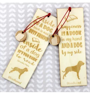 Bloodhound, St. Hubert Hound, Sleuth-hound - dog bookmark, personalized bookmark, dog gadget for Art-Dog brand readers