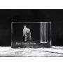 Black Russian Terrier, Chornyi Terrier - Pen stand, crystal organiser with dog photo, unique desk decoration by Art-Dog brand