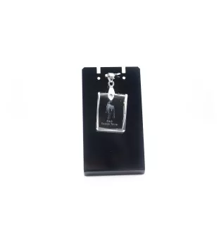 Terrier noir russe - Pendentif chien en cristal, collier photo, bijoux uniques par Art-Dog