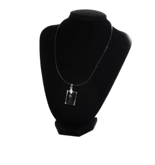 Terrier noir russe - Pendentif chien en cristal, collier photo, bijoux uniques par Art-Dog