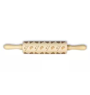 Bluthund, Bloodhound, Chien de St Hubert - Nudelholz mit Hundemuster, Nudelholz für Teig und Keramik, Geschenk für den Konditor der Marke Art-Dog