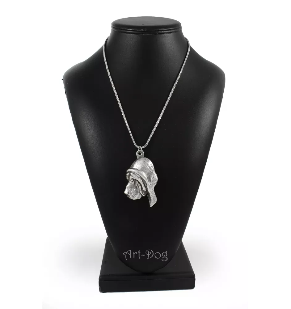 Bloodhound, St. Hubert Hound, Sleuth-hound - necklace with a dog, dog pendant on a silver chain, unique jewelry from the Art-Dog brand