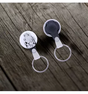 Chien de Saint Hubert, Bloodhound - porte-clés avec l'image d'un chien, pendentif avec la propre graphique de la marque Art-Dog