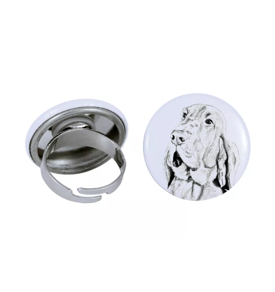 Bloodhound, St. Hubert Hound, Sleuth-hound - women's jewelry with a dog portrait, handmade product, possibility to add your own photo, Art-Dog brand