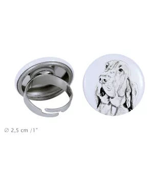 Bloodhound, St. Hubert Hound, Sleuth-hound - women's jewelry with a dog portrait, handmade product, possibility to add your own photo, Art-Dog brand