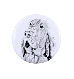 Chien de Saint Hubert, Bloodhound - bijoux pour femmes avec l'image d'un chien, produit fait à la main, possibilité d'ajouter sa propre photo, marque Art-Dog