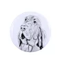 Chien de Saint Hubert, Bloodhound - bijoux pour femmes avec l'image d'un chien, produit fait à la main, possibilité d'ajouter sa propre photo, marque Art-Dog