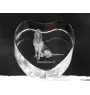 Chien de Saint Hubert, Bloodhound - une photo de chien dans un cristal, un cœur en cristal, un cadre photo exceptionnel de la marque Art-Dog