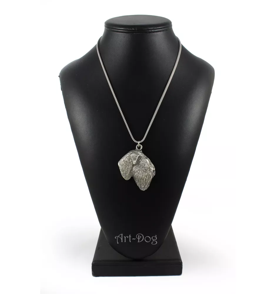 Black Russian Terrier, Chornyi Terrier - necklace with a dog, dog pendant on a silver chain, unique jewelry from the Art-Dog brand