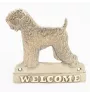 Black Russian Terrier, Chornyi Terrier - a door sign with a dog, a brass welcome plaque, a unique sign with the inscription Welcome from the Art-Dog brand