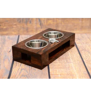 Bloodhound drewniany stojak na miski Art-Dog