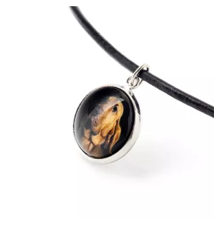 Chien de Saint Hubert, Bloodhound - ensemble de bijoux dans une boîte, collier, boucles d'oreilles, bracelet, produits de la marque Art-Dog