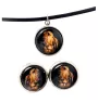 Bloodhound, St. Hubert Hound, Sleuth-hound - jewelry with your photo box, set of necklace and earrings, personalized products from the Art-Dog brand