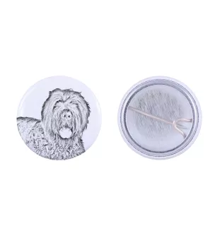 Terrier noir russe - badge avec votre chien, ajoutez votre propre photo, marque Art-Dog