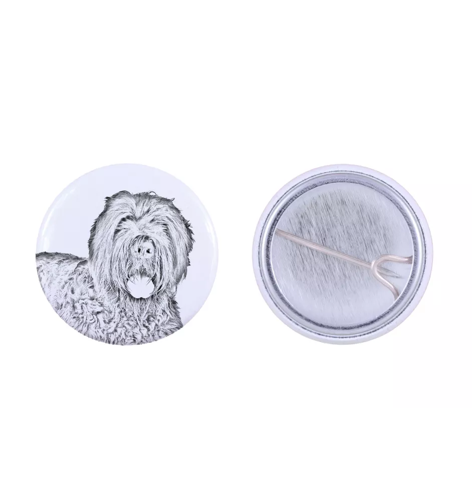 Terrier noir russe - badge avec votre chien, ajoutez votre propre photo, marque Art-Dog