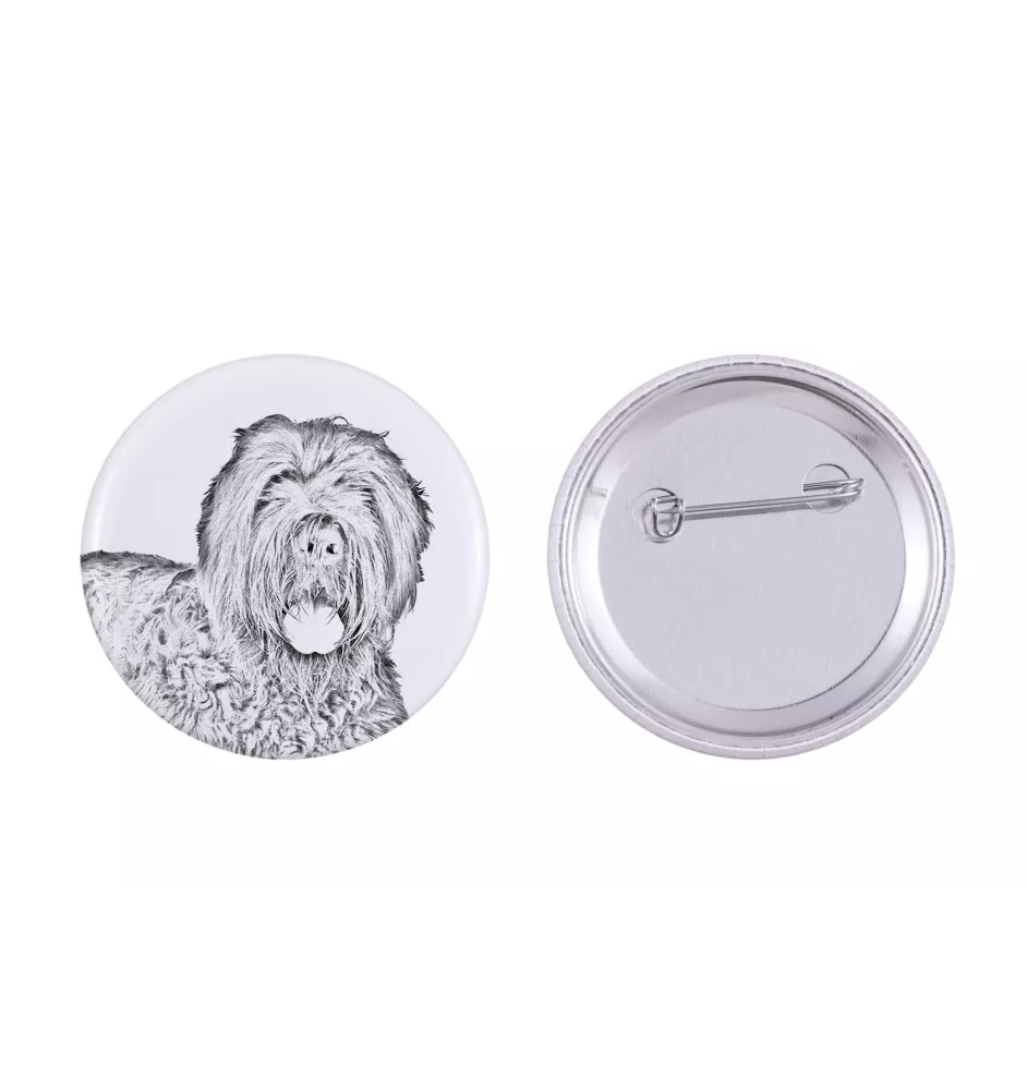 Terrier noir russe - badge avec votre chien, ajoutez votre propre photo, marque Art-Dog