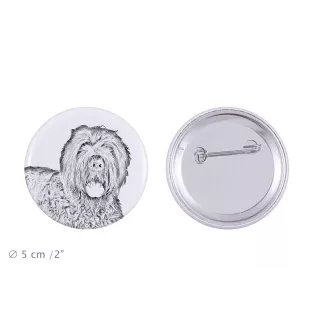 Black Russian Terrier, Chornyi Terrier - pin with your dog, add your own photo, Art-Dog brand