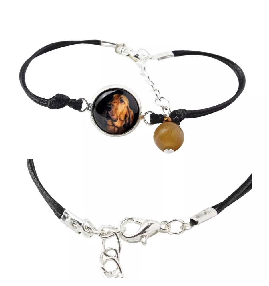 Bluthund, Bloodhound, Chien de St Hubert - Armband in einer Schachtel mit Ihrem Foto, femininer Schmuck, ein ausgezeichnetes Geschenk der Marke Art-Dog.