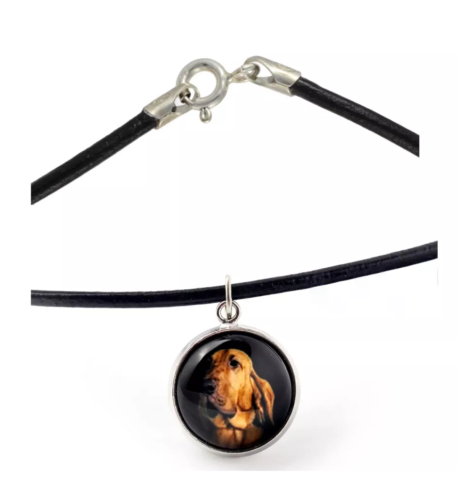 Chien de Saint Hubert, Bloodhound - collier dans une boîte, élégant bijou, pendentif de la marque Art-Dog