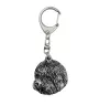 Old English Sheepdog, Bobtail, Bob-tail - Silver-plated key ring with dog, handbag decoration, backpack pendant by Art-Dog brand