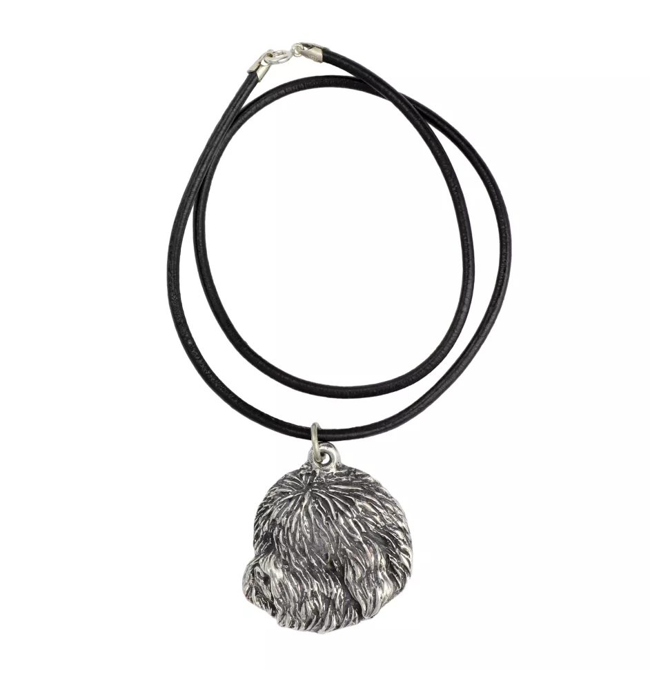 Old English Sheepdog, Bobtail, Bob-tail - Necklace with dog, silver-plated pendant for dog fan, unique jewelry by Art-Dog brand