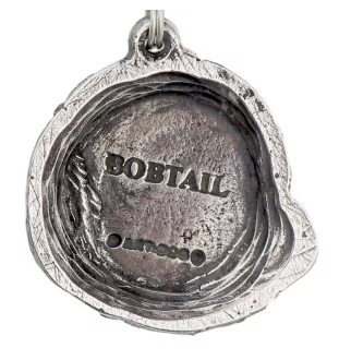 Altenglischer Schäferhund, Bobtail - Halskette mit Hund, versilberter Anhänger für Hundefans, einzigartiger Schmuck der Marke Art-Dog