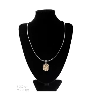 Altenglischer Schäferhund, Bobtail - Hundehalsband, versilberter Anhänger für den Hundeliebhaber, dezenter Schmuck von Art-Dog