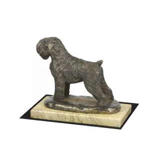 Russischer Schwarzer Terrier, Russkiy Tchiorny Terrier - Hundestatue, Hundesilhouettefigur, Trophäe für die Hundeausstellung der Marke Art-Dog