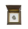 Owczarek staroangielski Bobtail pin posrebrzony w pudełku Art-Dog