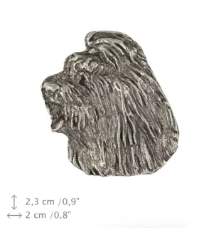 Owczarek staroangielski Bobtail pin posrebrzony w pudełku Art-Dog
