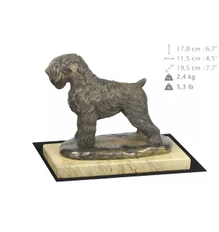 Terrier noir russe - statuette de chien, figurine de silhouette de chien, trophée pour exposition de chiens de la marque Art-Dog
