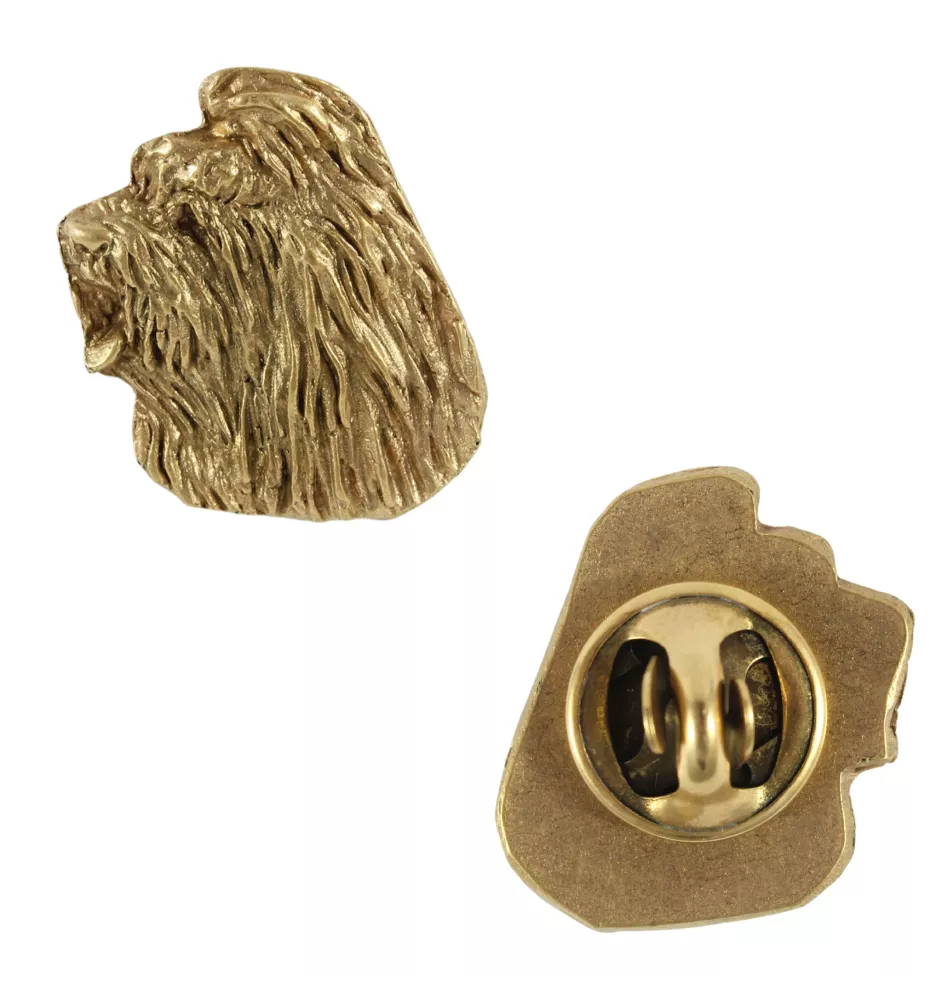 Owczarek staroangielski Bobtail pin pozłocony w pudełku Art-Dog