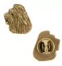 Bobtail, Chien de berger anglais ancestral - Broche de chien dans une boîte décorative, épingle élégante en plaqué or, épingle de veste de la marque Art-Dog
