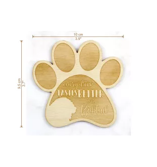 Old English Sheepdog, Bobtail, Bob-tail - Mug coaster, engraved coaster with dog, gift for dog lover by Art-Dog brand