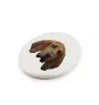 Chien de Saint Hubert, Bloodhound - une plaque avec une photo et un motif géométrique de la marque Art-Dog