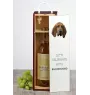 Bluthund, Bloodhound, Chien de St Hubert - geometrische Box mit einem Bild und Schriftzug für Wein der Marke Art-Dog