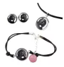 Russischer Schwarzer Terrier, Russkiy Tchiorny Terrier - Schmuckset in einer Schachtel, Halskette, Ohrringe, Armband, Produkte der Marke Art-Dog