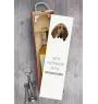 Bluthund, Bloodhound, Chien de St Hubert - geometrische Box mit einem Bild und Schriftzug für Wein der Marke Art-Dog