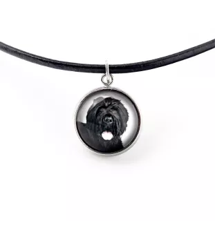 Russischer Schwarzer Terrier, Russkiy Tchiorny Terrier - Schmuckset in einer Schachtel, Halskette, Ohrringe, Armband, Produkte der Marke Art-Dog