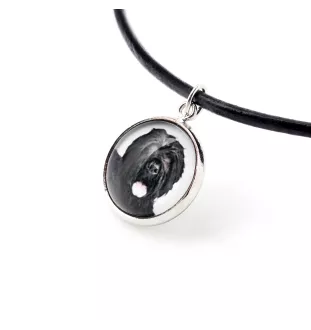 Black Russian Terrier, Chornyi Terrier - a set of jewelry in a box, necklace, earrings, bracelet, products from the Art-Dog brand