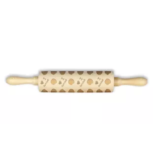 Old English Sheepdog, Bobtail, Bob-tail - patterned rolling pin with a dog, rolling pin for dough and ceramics, a gift for a pastry chef from the Art-Dog brand