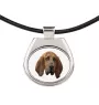 Bloodhound, St. Hubert Hound, Sleuth-hound - necklace with a geometric design and the inscription "Art-Dog"