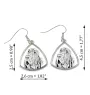 Chien de Saint Hubert, Bloodhound - boucles d'oreilles avec chien, boucles d'oreilles pendantes avec photo, bijoux personnalisés avec impression de la marque Art-Dog